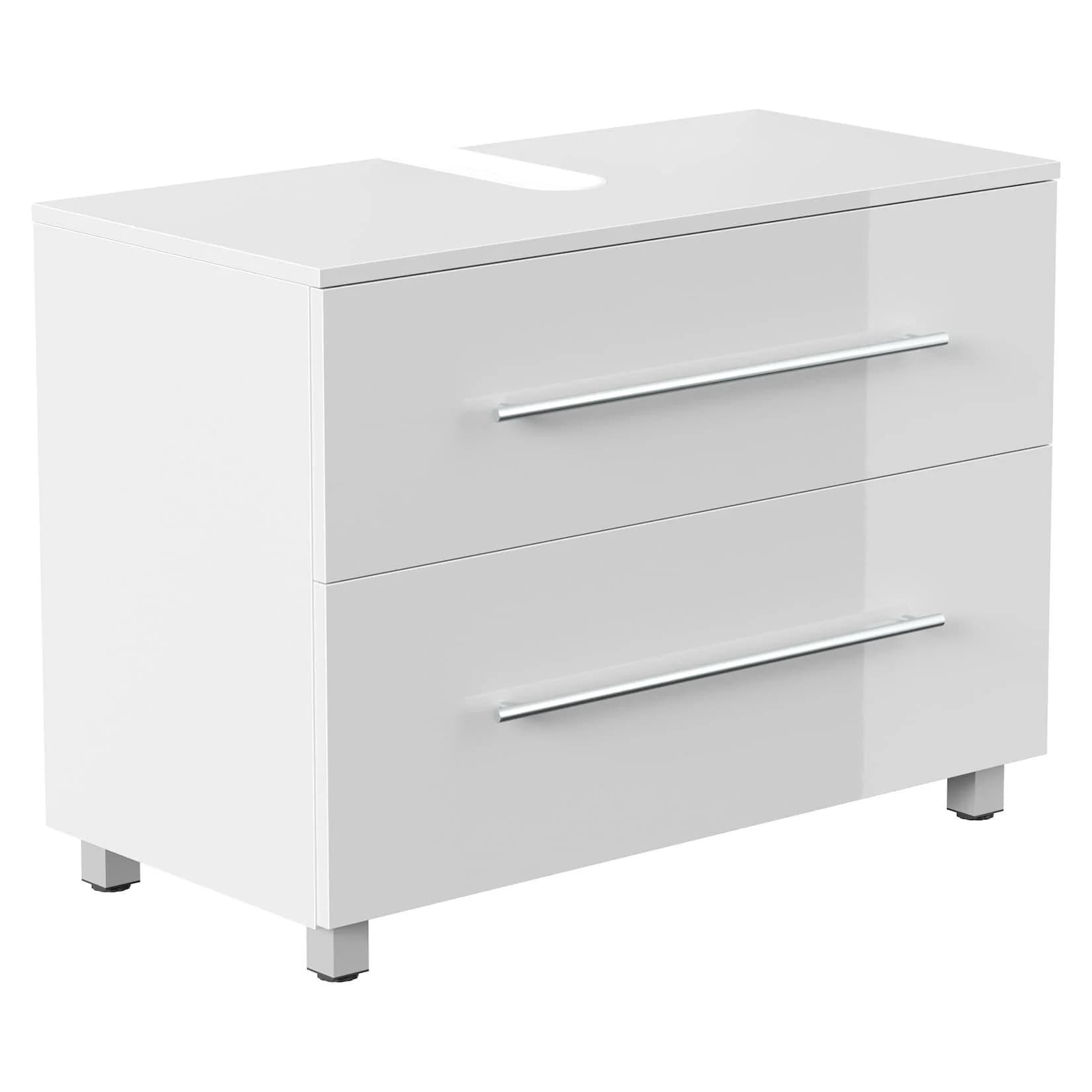 Posseik Mondial Universal-Unterschrank 85 cm SoftClose weiss hochglanz