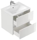 Magnolia Home Badmöbel-Set Taifun 60cm 2tlg mit Spiegelschrank weiß hochglanz Bild 1