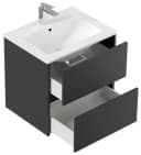 Magnolia Home Badmöbel-Set Taifun 60cm mit Spiegelschrank Softtouch Grau Bild 1