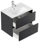 Badmöbel-Set Taifun 70cm 4-tlg. mit Spiegelschrank & 2x Badschrank in Grafit Bild 1