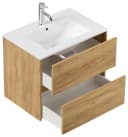 Magnolia Home Badmöbel-Set Taifun 70cm mit Spiegelschrank Eiche Gold Bild 3