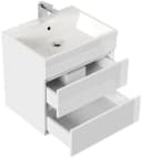 Magnolia Home Waschtisch Badmöbel Via 60 SoftClose Weiß Hochglanz Grifflose Schubladen Bild 1