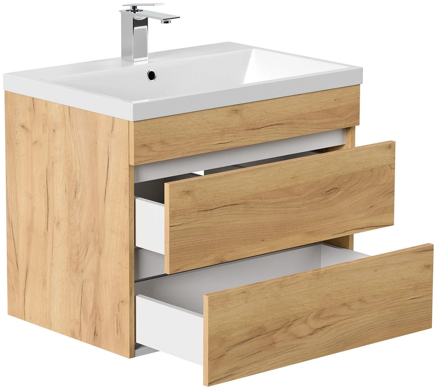 Magnolia Home Waschtisch Badmöbel Via 70 SoftClose Eiche Gold