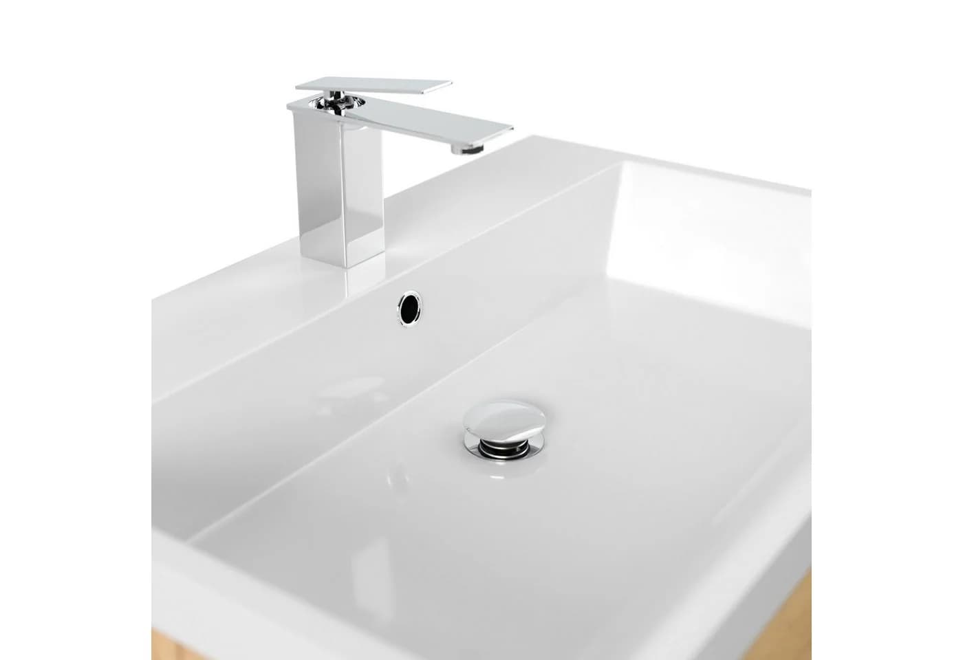 Magnolia Home Waschtisch Badmöbel Via 70 SoftClose Eiche Gold - Bild 5