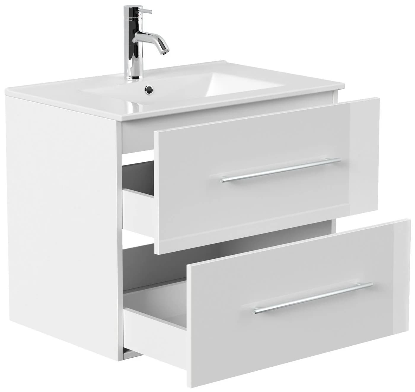 Magnolia Home Waschtisch Badmöbel Firenze 70 SoftClose Hochglanz