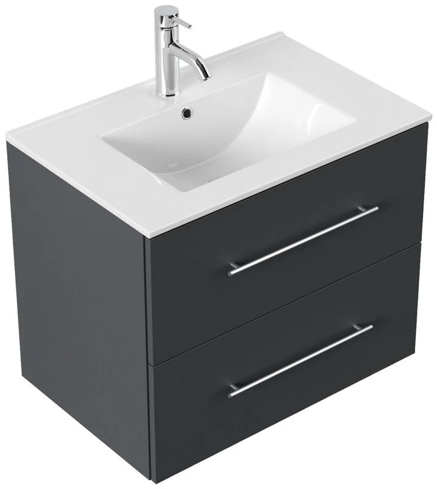 Magnolia Home Waschtisch Badmöbel Firenze 70 SoftClose grau - Bild 3