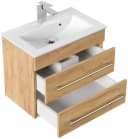 Magnolia Home Waschtisch Badmöbel Mars 600 SlimLine SoftClose Eiche Gold Bild 1