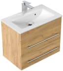 Magnolia Home Waschtisch Badmöbel Mars 600 SlimLine SoftClose Eiche Gold Bild 2