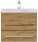 Magnolia Home Waschtisch Badmöbel Mars 600 SlimLine SoftClose Eiche Gold Bild 5