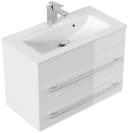 Magnolia Home Waschtisch Badmöbel Mars 700 SlimLine Weiss Hochglanz SoftClose Bild 2