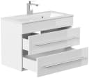 Magnolia Home Waschtisch Badmöbel Mars 700 SlimLine Weiss Hochglanz SoftClose Bild 4