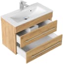 Magnolia Home Waschtisch Badmöbel Mars 700 SlimLine SoftClose Eiche Gold Bild 1