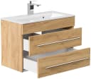Magnolia Home Waschtisch Badmöbel Mars 700 SlimLine SoftClose Eiche Gold Bild 4