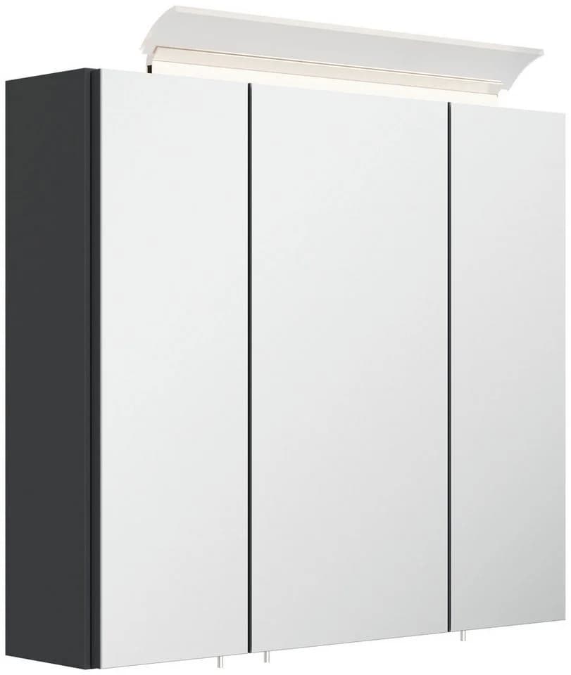 Magnolia Home Badmöbel Set Firenze 70 mit Spiegelschrank Softclose Grau - Bild 4