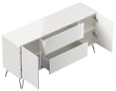 Magnolia Home Sideboard Yako Weiß Hochglanz mit SoftClose Bild 4