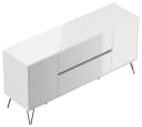 Magnolia Home Sideboard Yako Weiß Hochglanz mit SoftClose Bild 5