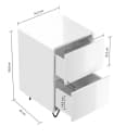 Magnolia Home Nachttisch Yako 40cm 2 SoftClose Grafit Softtouch Bild 1