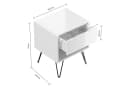 Magnolia Home Nachttisch 2er Set Dion 40cm SoftClose Grafit Softtouch Bild 1