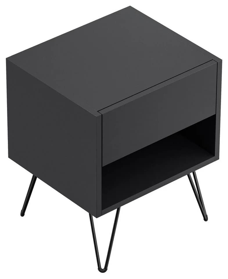Magnolia Home Nachttisch 2er Set Dion 40cm SoftClose Grafit Softtouch - Bild 5
