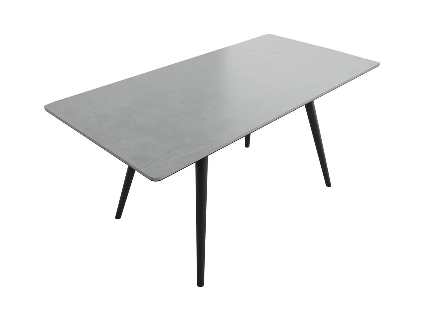 Magnolia Home Esstisch mit grauer Keramikplatte und schwarzen Metallbeinen - Bild 2