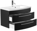 Magnolia Home Waschtisch Badmöbel Bella 80 Schwarz SoftClose Bild 4