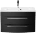Magnolia Home Waschtisch Badmöbel Bella 80 Schwarz SoftClose Bild 5