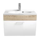 Magnolia Home Waschtisch Badmöbel Anolas 70cm Weiß Eiche Hell Bild 3