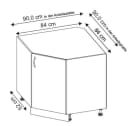 Feldmann-Wohnen Eckunterschrank Bonn Soft-Close MDF Fronten Matt Bild 3