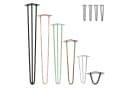 Natural Goods Berlin Tischbein 4er Set HAIRPIN Legs Antik Gold Bild 2