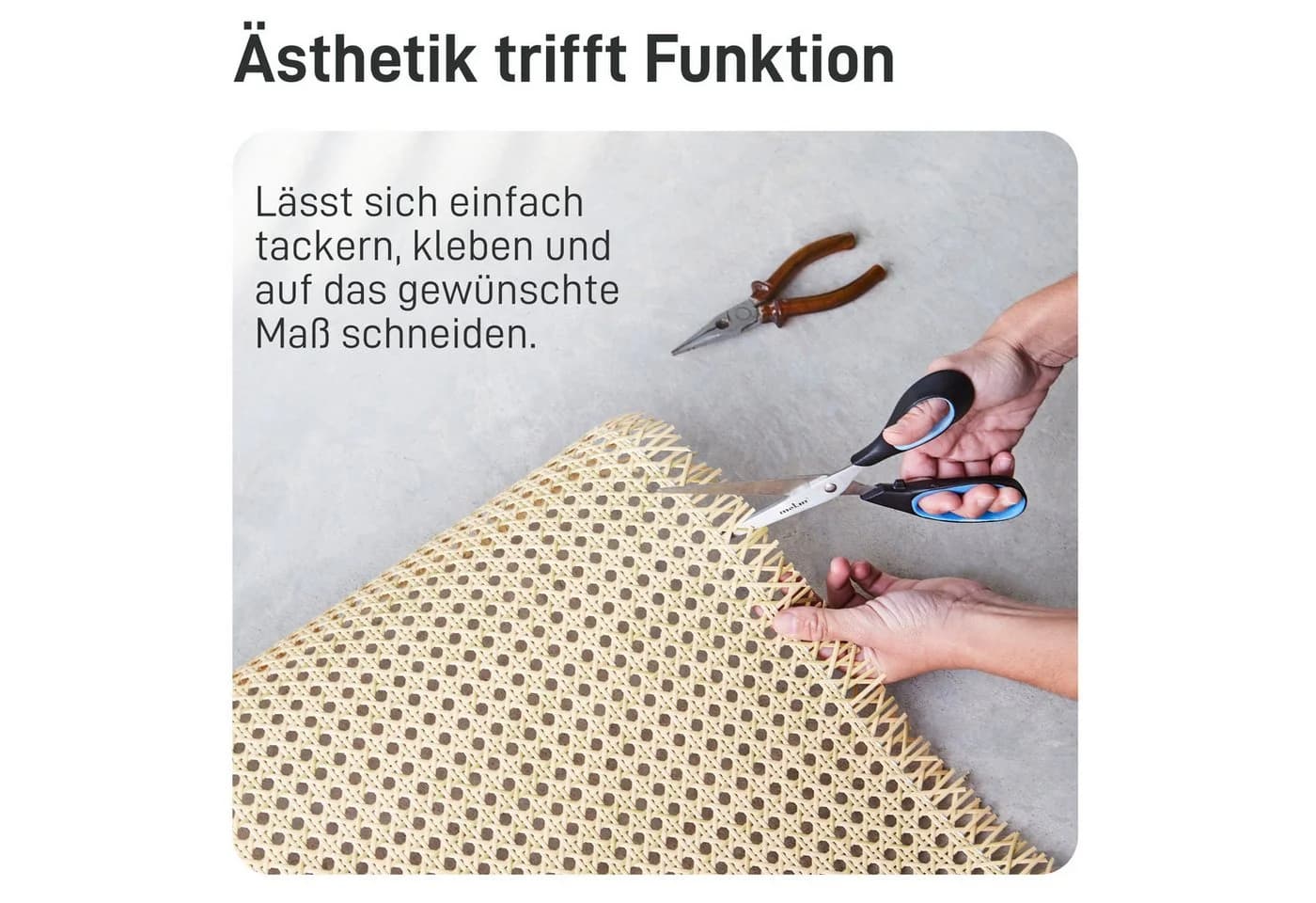 Natural Goods Berlin Wiener Geflecht Rattangewebe PE hitzebeständig - Bild 3