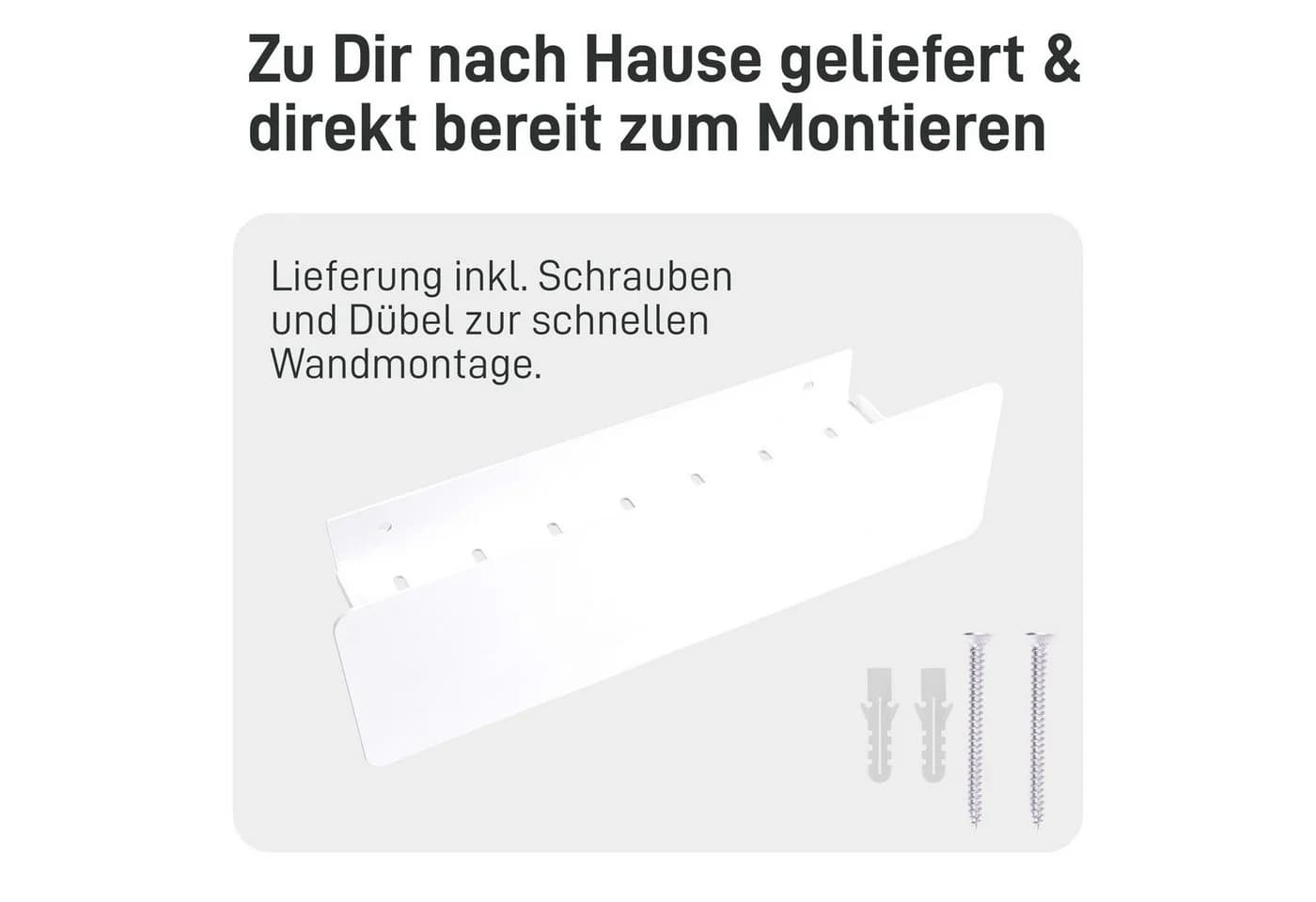 Natural Goods Berlin Duschablage KLEAN Weiß Rostfrei