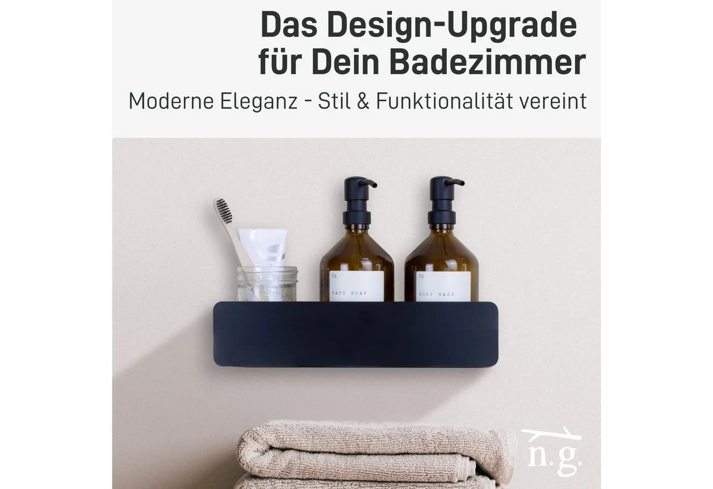 Natural Goods Berlin Duschablage KLEAN Weiß Rostfrei - Bild 3