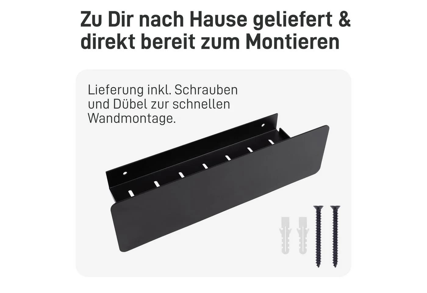 Natural Goods Berlin Duschablage KLEAN Schwarz Rostfrei