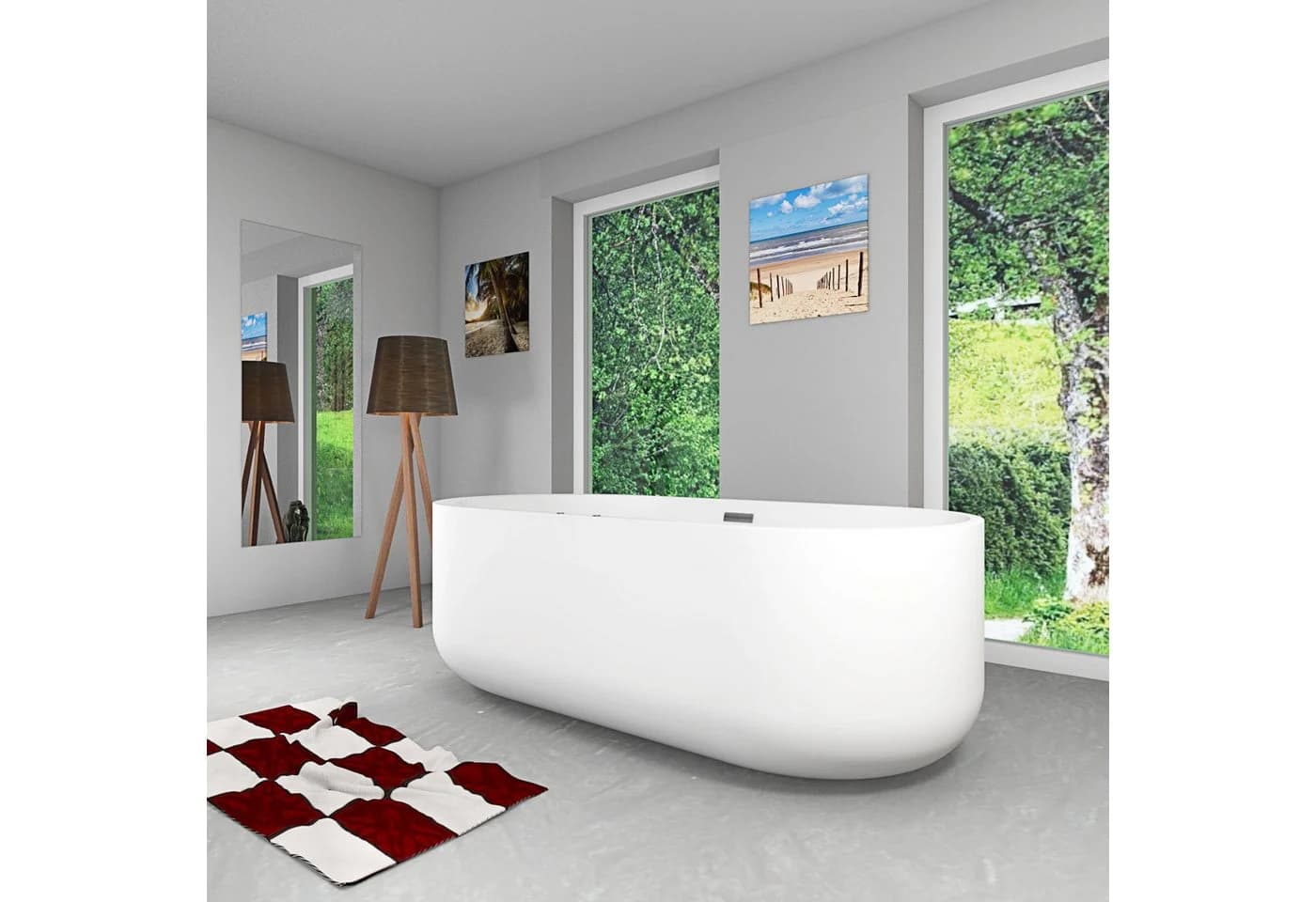 AcquaVapore Whirlpool-Badewanne 170x80cm mit LED-Beleuchtung - Bild 4