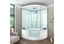AcquaVapore Großraumdusche mit Dampfdusche, Whirlpool & Massagedüsen Weiß Bild 1