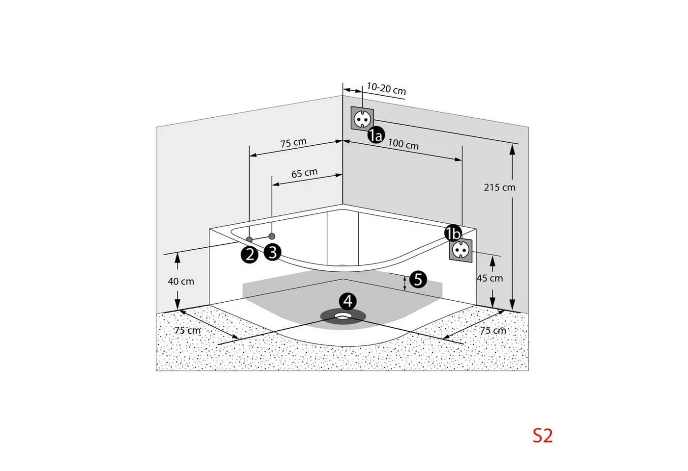 AcquaVapore Großraumdusche mit Dampfdusche, Whirlpool & Massagedüsen Weiß - Bild 5