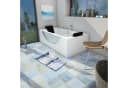 AcquaVapore Whirlpool-Badewanne Eckwanne W81-A-ALL Weiß mit Wassermassage Bild 1