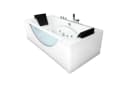 AcquaVapore Whirlpool-Badewanne Eckwanne W81-A-ALL Weiß mit Wassermassage Bild 2
