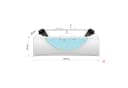AcquaVapore Whirlpool-Badewanne Eckwanne W81-A-ALL Weiß mit Wassermassage Bild 5