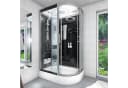 AcquaVapore Dampfdusche 80x120 cm Schwarz mit LED-Beleuchtung Bild 3