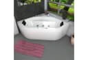 AcquaVapore Whirlpool-Badewanne Eckwanne 140x140cm mit Heizung Bild 3
