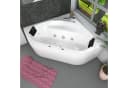 AcquaVapore Whirlpool-Badewanne Eckwanne 140x140cm mit Heizung Bild 4