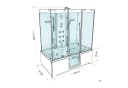 AcquaVapore Duschkabine Whirlpool Badewanne Schwarz ESG Bild 5