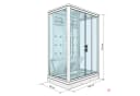 AcquaVapore Dampfdusche 140x90cm mit Regendusche & Dampfgenerator Bild 5