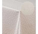 Laro Tischdecke Wachstuch Punktiert Beige/Weiß Bild 5