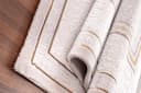 Carpetilla Designteppich Wohnzimmer Teppich Designer Orientisch Teppich Vizon-Cream-Beige Bild 3