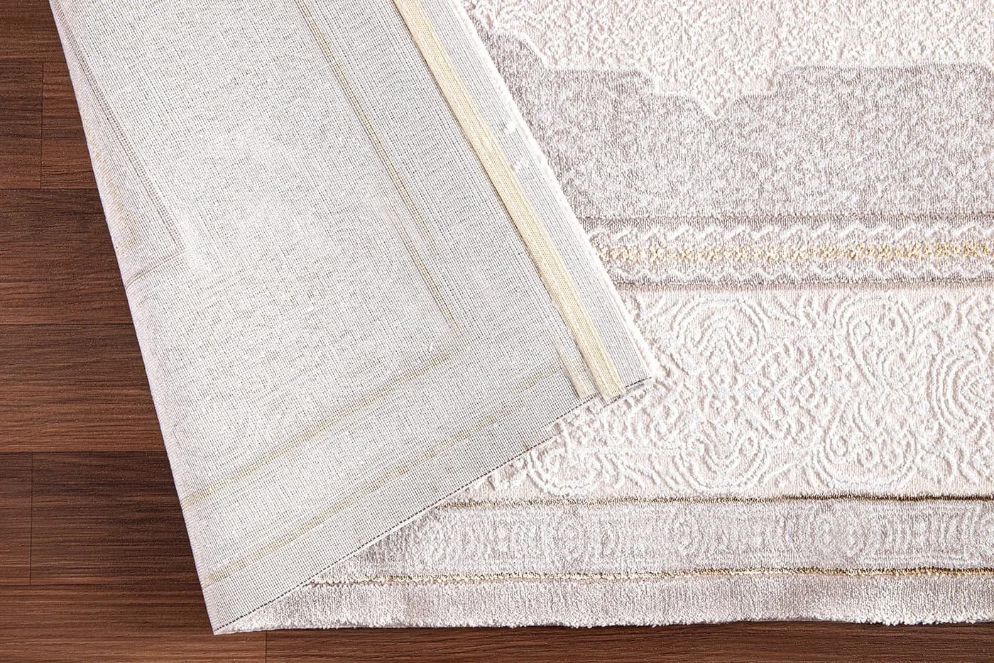 Carpetilla Designteppich Wohnzimmer Teppich Designer Orientisch Teppich Vizon-Cream-Beige - Bild 5
