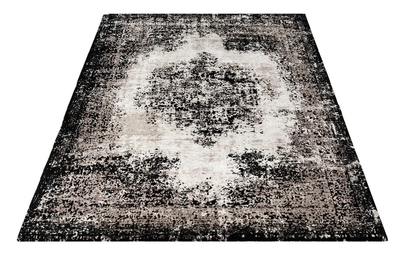 Carpetilla Designteppich Schwarz-Cream Orientalisch Rechteckig - Bild 2