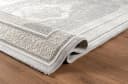 Carpetilla Teppich Designer Grau-Cream Rechteckig Velours Bild 3