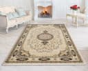 Carpetilla Asfahan Orientalischer Designerteppich Knochenfarbe Kurzflor Bild 1
